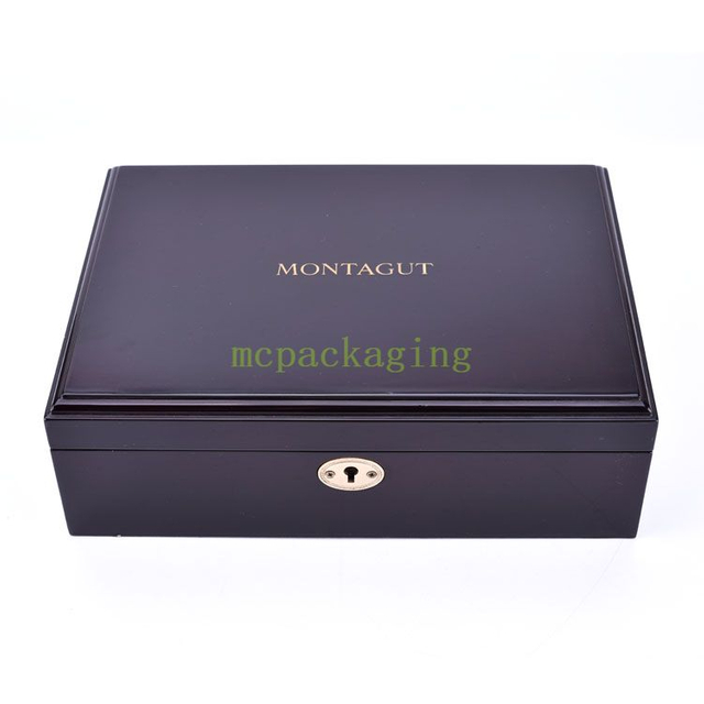 صندوق مجوهرات خشبيون مربع عتيقة مجوهرات خشبي