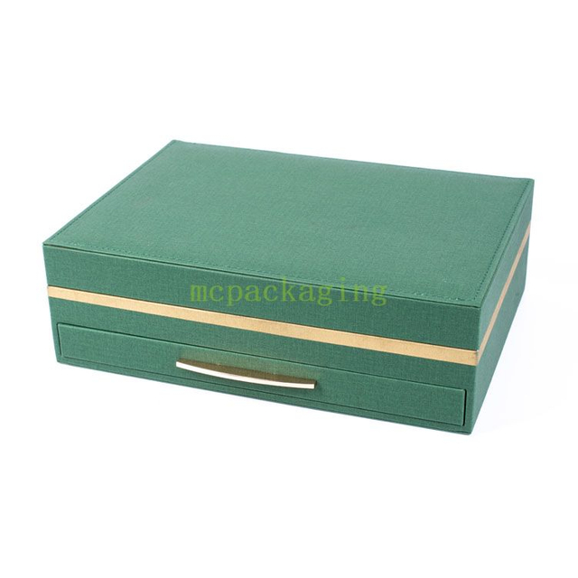 Woodbox Factory Luxury Custom Logo Joledry Wood Jewelry Box مع غطاء واضح
