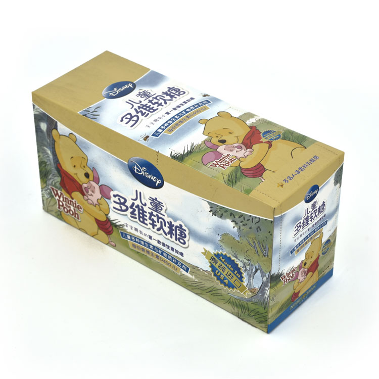 شعار مخصص لعلامة العلامة التجارية من الورق المقوى PDQ Contertop Display Paper Acted Displated Display Display Box لشوكولاتة مستحضرات التجميل