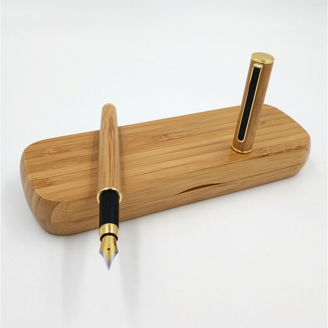 صناديق هدايا زجاجة ماء ماء عالي الجودة مربع نبيذ غير مكتمل قلم الخيزران