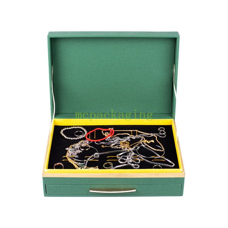 Woodbox Factory Luxury Custom Logo Joledry Wood Jewelry Box مع غطاء واضح