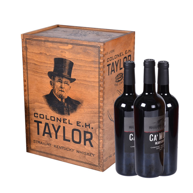 Tag الرابع Clamshell Windows Barrels Blackbeard's Bar Glossi US Baring Warehouse Shopping Wooden Wine Box