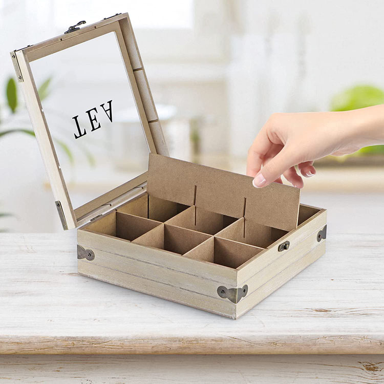 KSA Jeddah Season Wooden Antique Lipton Tea Box Tea Storage Tea Ali Baba Set Box Wood