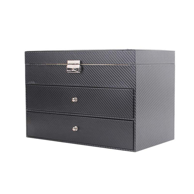 2024 مخصصة PU Wood Navy Blue Sunglasses Boxes