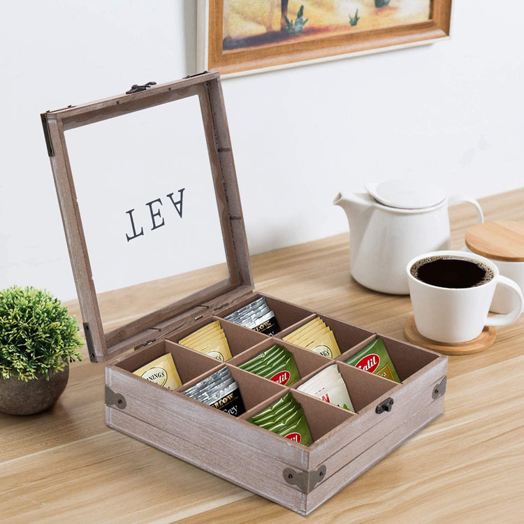 KSA Jeddah Season Wooden Antique Lipton Tea Box Tea Storage Tea Ali Baba Set Box Wood