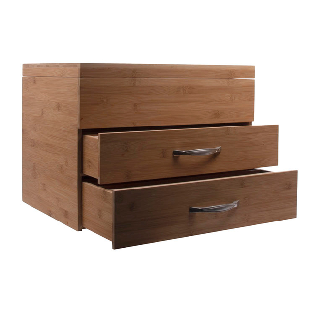 مربع الخيزران الخشبي الخشبي المصنوع يدويًا مع مربع تغليف الخيزران المغناطيس