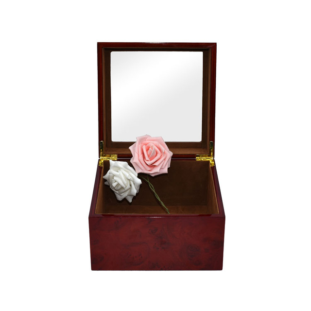 صندوق الخشب مخصص الحجم الأكريليك الصافي غطاء الصنوبر شاشة عرض التغليف هدية صندوق الشاي الخشبي