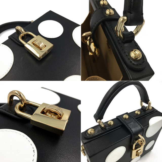 تعبئة أنسجة الحمام القابلة للطي والأسود المعدني المفرد مع مربع حقيبة صغيرة من الجلد الأبيض