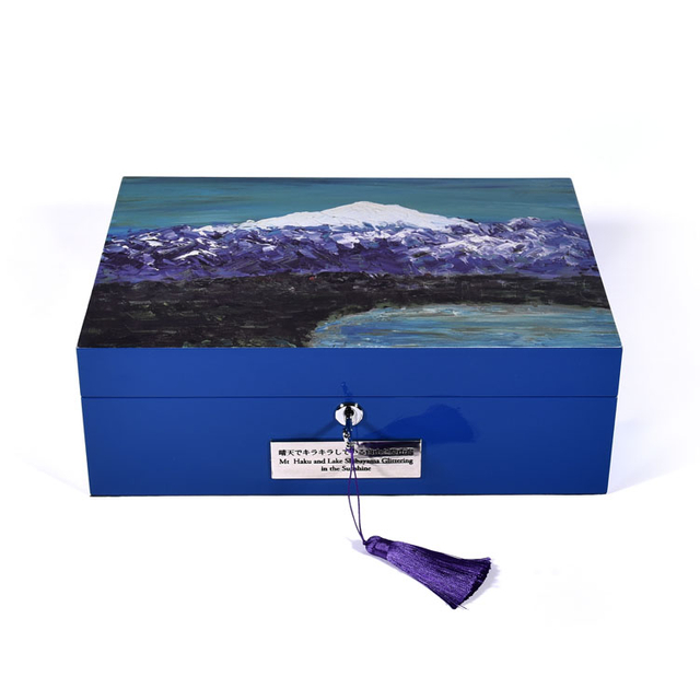 الترف العلامة التجارية الشهيرة البيانو اللوحة والمجوهرات صندوق خشبي