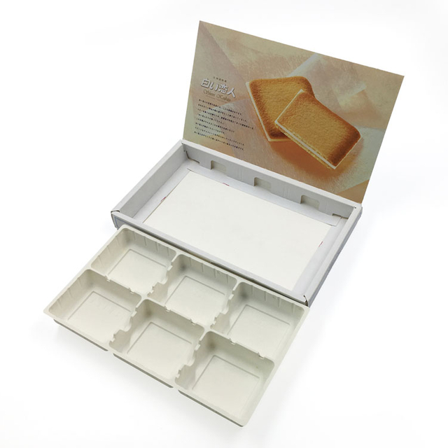 لصالح المرأة العديد من الكؤوس نوافذ ملء الملمس فطيرة فطيرة اليابانية المطبوعة مربعات تغليف الورق المقوى