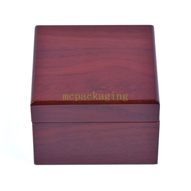 مصنع صندوق خشبي مخصص شعار مخصص فاخر شخصية صندوق تعبئة الساعات الخشبية Woodbox
