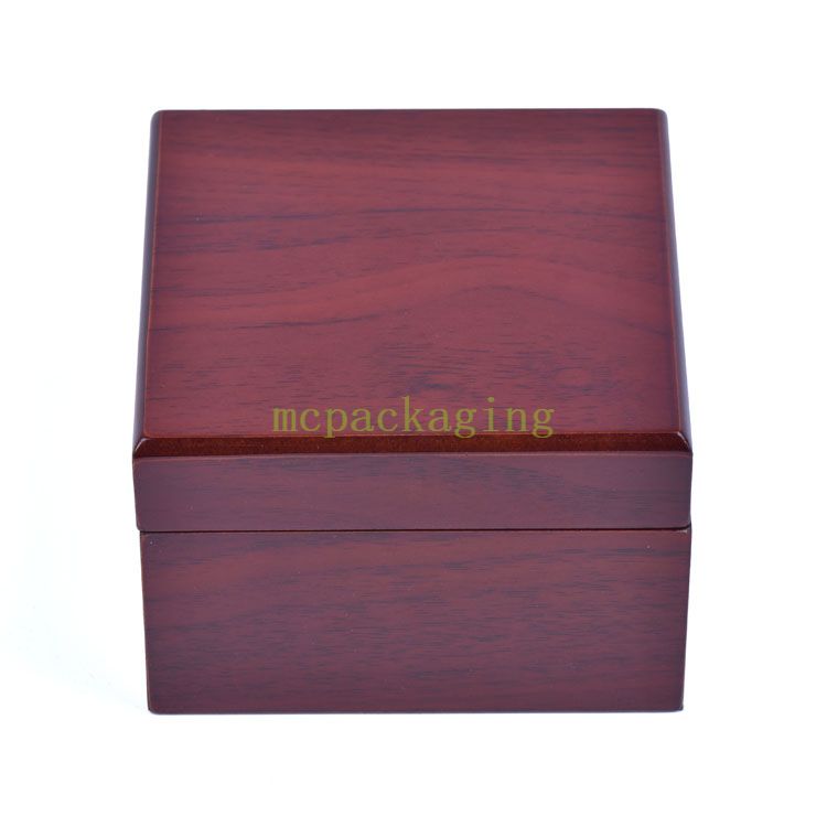 مصنع صندوق خشبي مخصص شعار مخصص فاخر شخصية صندوق تعبئة الساعات الخشبية Woodbox