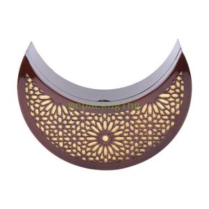 KSA Jeddah Season Moon Shape Wood Chocolate Dates GFT Display في دبي