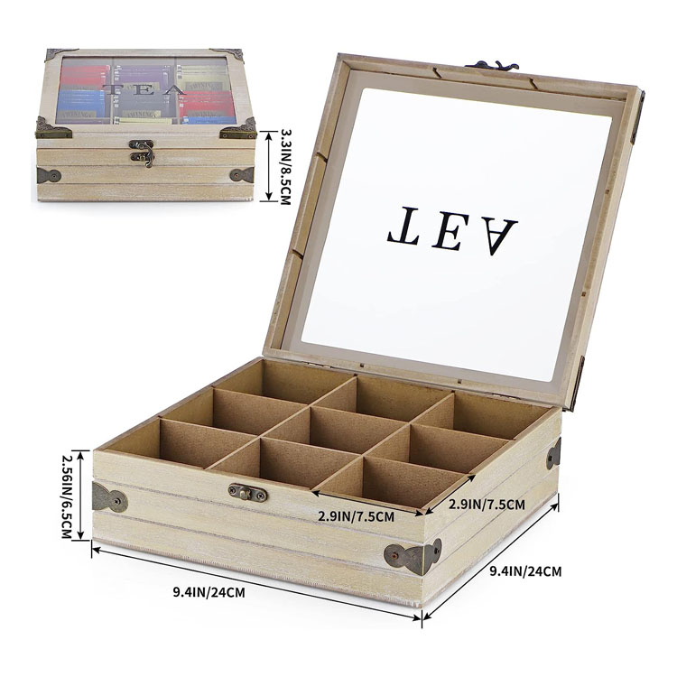 KSA Jeddah Season Wooden Antique Lipton Tea Box Tea Storage Tea Ali Baba Set Box Wood