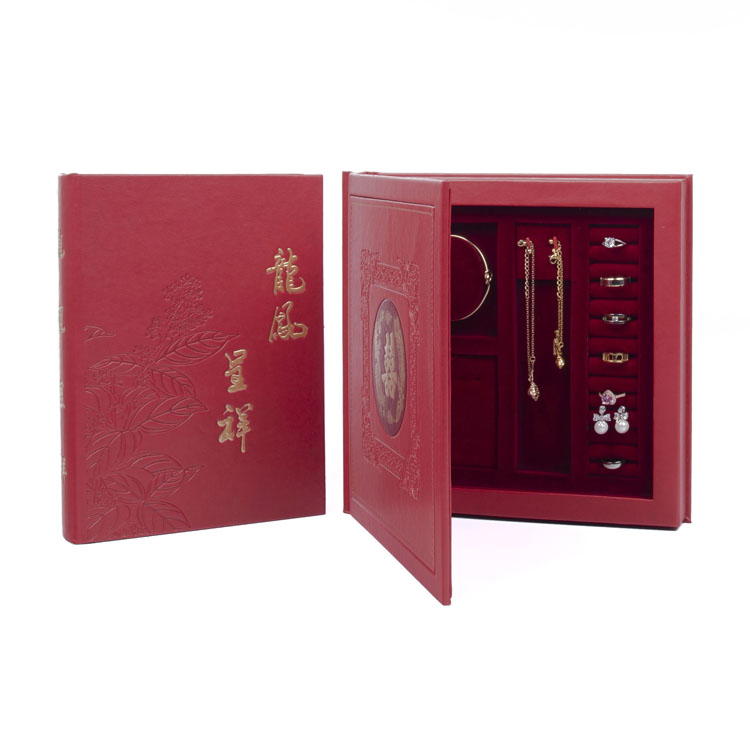 Gemstone Lradient Color Closid Handle Travel Wedding Jewelry Trainative Trabing Box