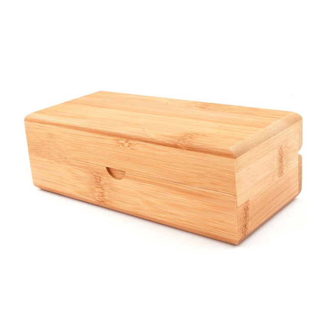 نظارة خشنة الرجال الرجال 6 خشب فتحة مع عبوات خشبية أعلى للزجاج Har نظارات شمسية علبة