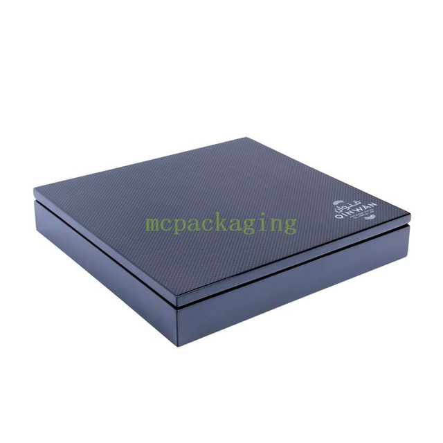 KSA Jeddah Season بالجملة البيانو ورنيو وودن فاخر الشوكولاتة التغليف مربع التغليف