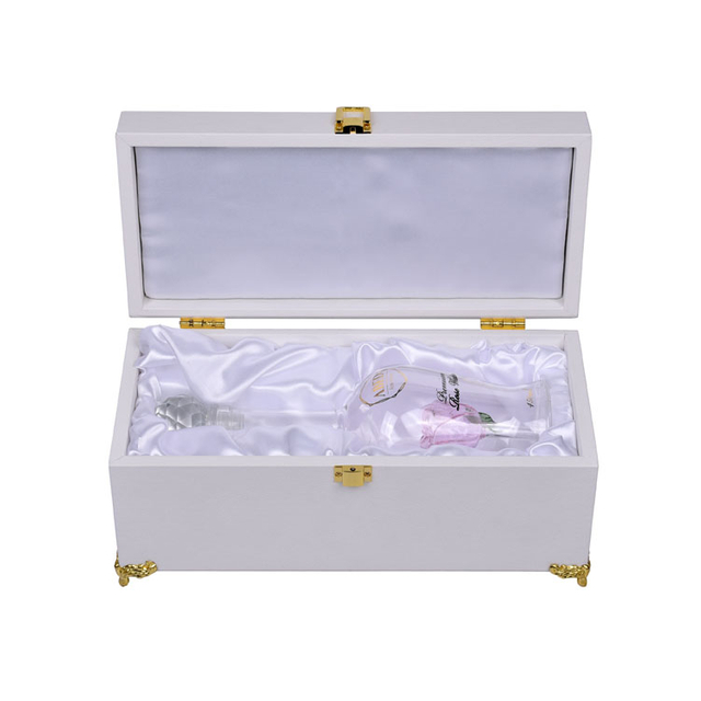 هدية نبيذ صناديق خشبية لمدة 3 زجاجات مصنوعة يدويا